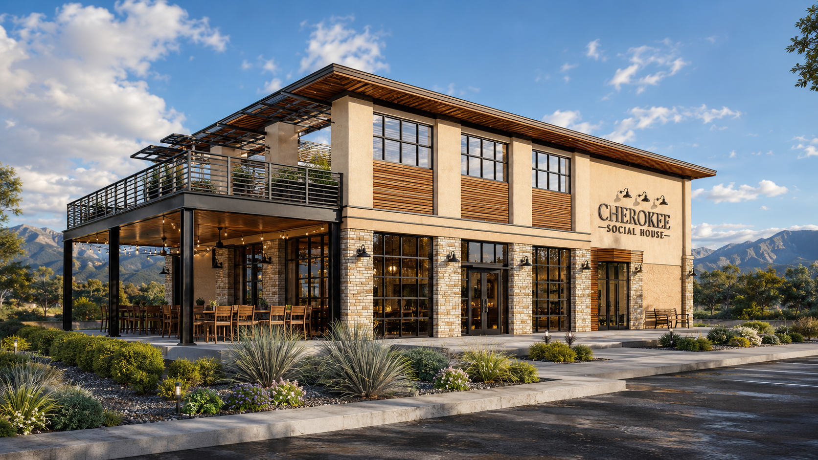 Cherokee Social House — commercial hospitality build